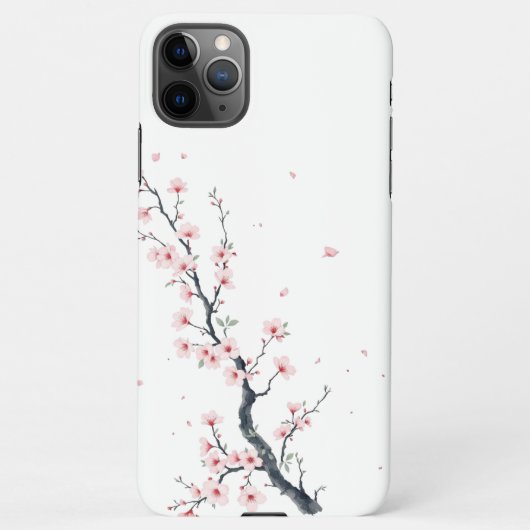 Coque iPhone 11Pro Max Sakura Cherry Blossom Branch Phone Case (Dos)