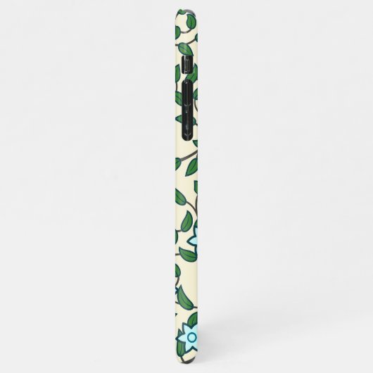 Coque iPhone 11Pro Max Seamless floral pattern on beige background (Côté gauche)