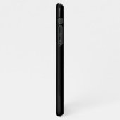 Coque iPhone 11Pro Max Simple Black Custom Ajouter Votre Nom Élégant (Côté gauche)