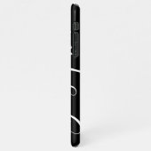 Coque iPhone 11Pro Max Simple main personnalisée en noir et blanc (Côté gauche)