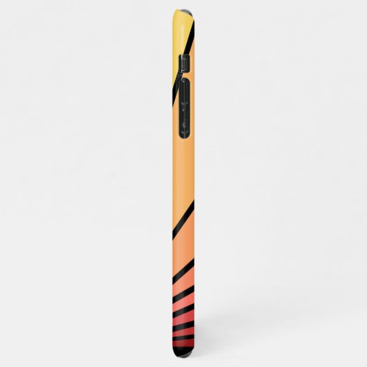 Coque iPhone 11Pro Max Soleil Art déco à l'aube (Côté gauche)