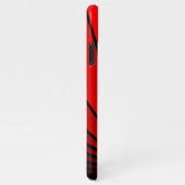 Coque iPhone 11Pro Max Soleil Art déco en rouge (Côté droit)