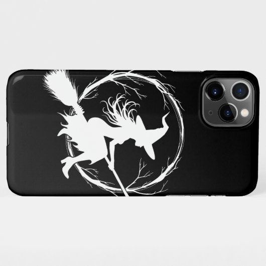 Coque iPhone 11Pro Max Sorcière dans l'affaire de téléphone de vol (Dos Horizontal)
