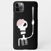 Coque iPhone 11Pro Max Squelette d'Halloween avec épée (Dos)