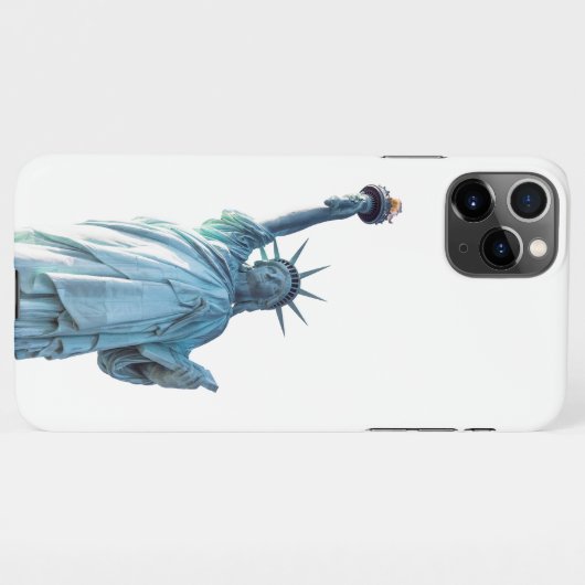 Coque iPhone 11Pro Max Statue de la liberté (Dos Horizontal)