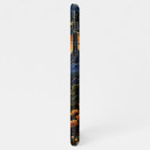 Coque iPhone 11Pro Max Style ondulé Sun Cloudy Mountain Pointillisme (Côté gauche)