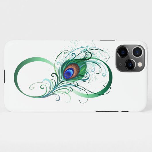 Coque iPhone 11Pro Max Symbole de l'Infinity (Dos Horizontal)