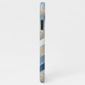 Coque iPhone 11Pro Max Taupe bleu foncé Taupe beige Brown (Côté droit)