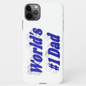 Coque iPhone 11Pro Max Texte bleu papa (Dos)