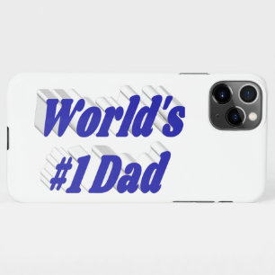Coque iPhone 11Pro Max Texte bleu papa
