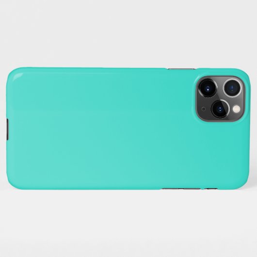 Coque iPhone 11Pro Max Turquoise (Dos Horizontal)