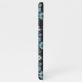Coque iPhone 11Pro Max Turquoise Floral Pattern – Boho Aesthetic (Côté droit)
