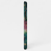 Coque iPhone 11Pro Max Turquoise foncé bleu vert rose violet Milkyway Gal (Côté gauche)