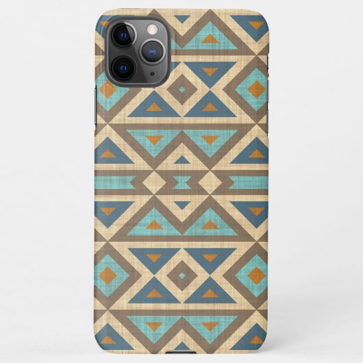 Coque iPhone 11Pro Max Turquoise Turquoise Orange Brown (Dos)