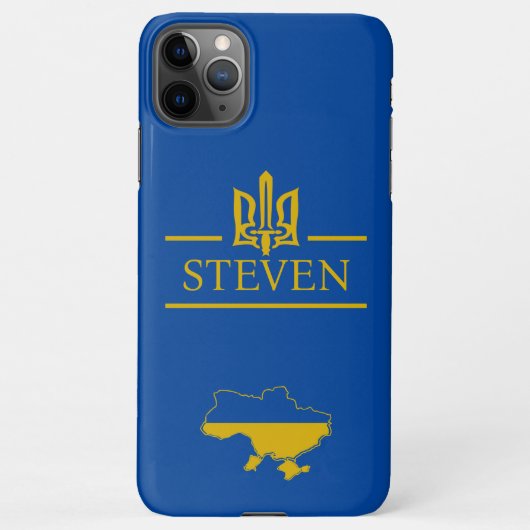 Coque iPhone 11Pro Max Ukraine Golden police Name (Dos)