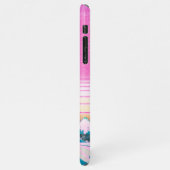 Coque iPhone 11Pro Max Vaporwave - Grande vague de soleil au large de Kan (Côté gauche)