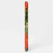 Coque iPhone 11Pro Max Vert violet orange rouge brosses Motif d'art (Côté gauche)