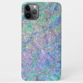 Coque iPhone 11Pro Max Violet bleu turquoise rose Motif (Dos)