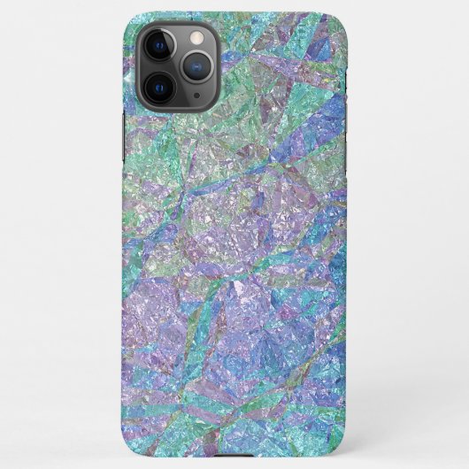 Coque iPhone 11Pro Max Violet bleu turquoise rose Motif (Dos)