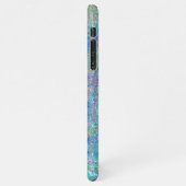 Coque iPhone 11Pro Max Violet bleu turquoise rose Motif (Côté gauche)