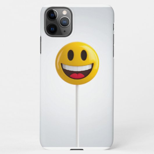 Coque iPhone 11Pro Max visage souriant (Dos)