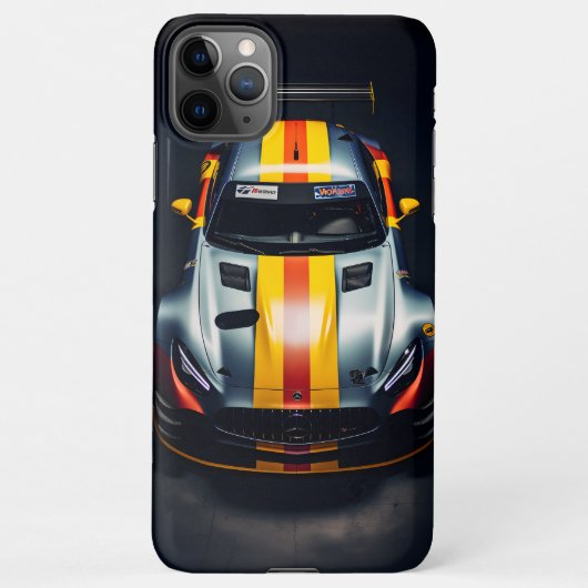 Coque iPhone 11Pro Max Voiture de course matte colorée (Dos)