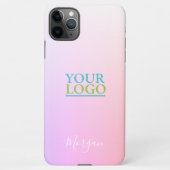 Coque iPhone 11Pro Max Votre Logo/Art/Photo, Nom, Rose & Lavender Ombre (Dos)