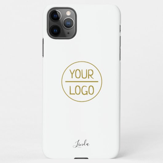 Coque iPhone 11Pro Max Votre logo/Art/Photo, Nom Script blanc, Photograph (Dos)