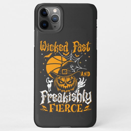 Coque iPhone 11Pro Max Wicked Fast And Freakishly Fierce Sports Halloween (Dos)