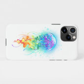 Coque iPhone 11Pro Méduse arc-en-ciel (Dos Horizontal)