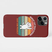 Coque iPhone 11Pro Meilleur chat papa Demandez toujours à Peanut, drô (Dos Horizontal)