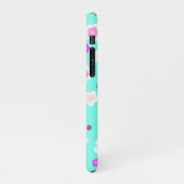 Coque iPhone 11Pro Moderne Spring aqua dégradé de la flore violette m (Côté gauche)