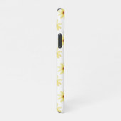 Coque iPhone 11Pro Motif de fleurs de dahlia d'aquarelle jaune (Côté droit)