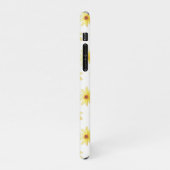 Coque iPhone 11Pro Motif de fleurs de dahlia d'aquarelle jaune (Côté gauche)