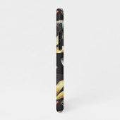 Coque iPhone 11Pro Motif sans couture avec libellules d'or (Côté gauche)