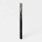 Coque iPhone 11Pro Noir Crème d'or noir Faux Parties scintillant Nom  (Côté droit)