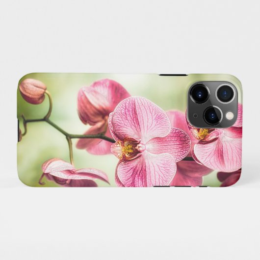 Coque iPhone 11Pro Orchidée rose (Dos Horizontal)