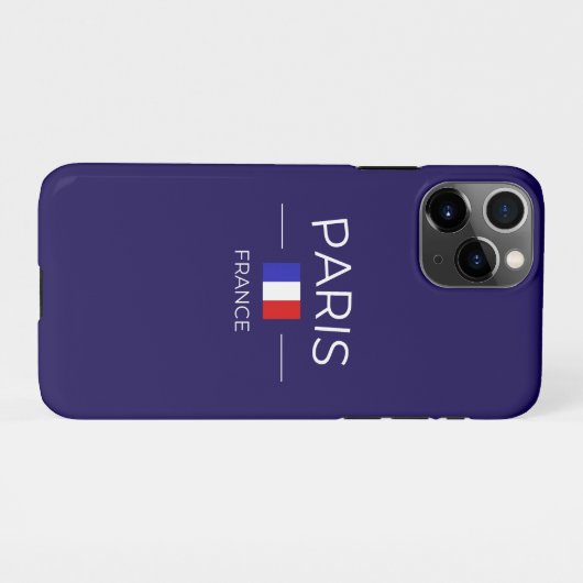 Coque iPhone 11Pro paris en France (Dos Horizontal)