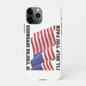 Coque iPhone 11Pro patriote américain (Dos)