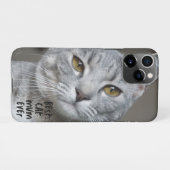 Coque iPhone 11Pro Personnalisé Meilleur chat Maman Toujours Moderne  (Dos Horizontal)
