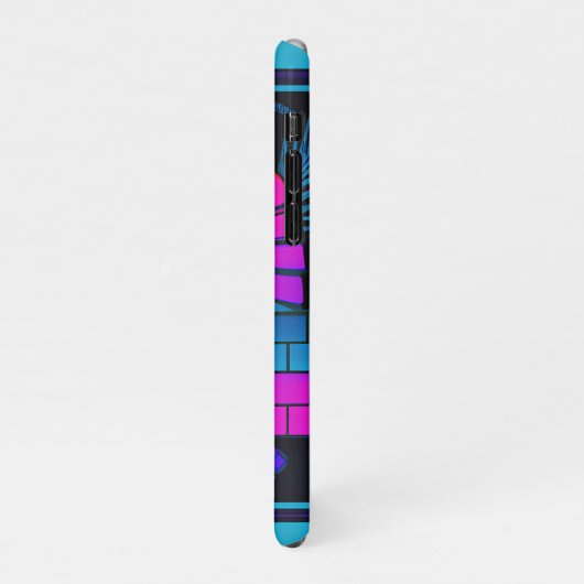 Coque iPhone 11Pro Pharaon Synthwave (Côté gauche)