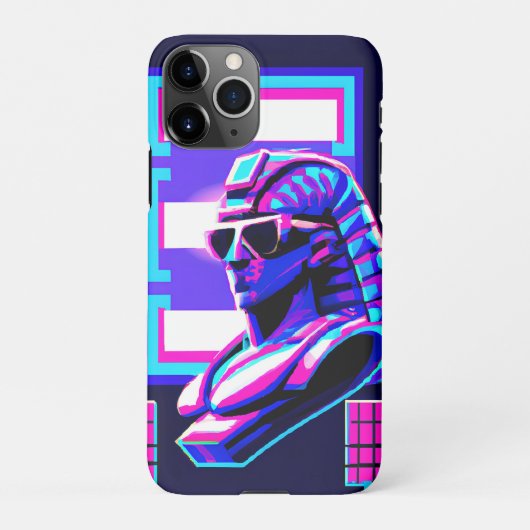 Coque iPhone 11Pro Pharaon Synthwave (Dos)