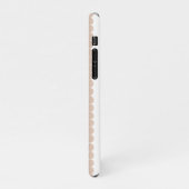 Coque iPhone 11Pro Pois rose et blanc moderne (Côté gauche)