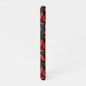 Coque iPhone 11Pro Poivrons rouges en noir (Côté droit)