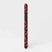 Coque iPhone 11Pro Poivrons rouges en noir (Côté gauche)