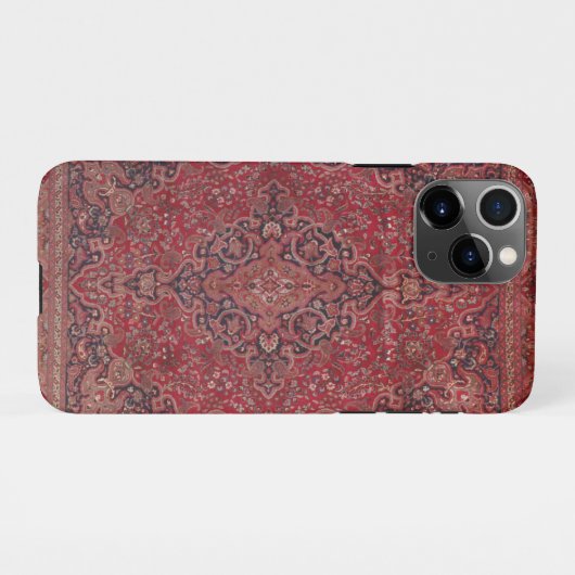Coque iPhone 11Pro Red Antique Carpet (Dos Horizontal)