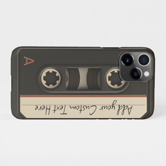 Coque iPhone 11Pro Retro Cassette Tape Phone Case (Dos Horizontal)