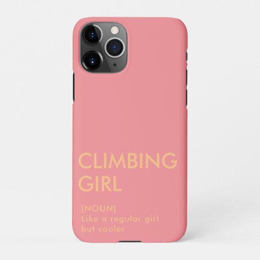 Coque iPhone 11Pro Rock Escalade fille cadeau tendance pour elle (Dos)