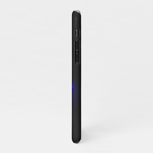 Coque iPhone 11Pro Rose bleu brûlant (Côté gauche)