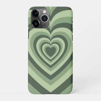 Coque iPhone 11Pro Sage Green Latte Love Coffee Heart Coque-Mate iPho